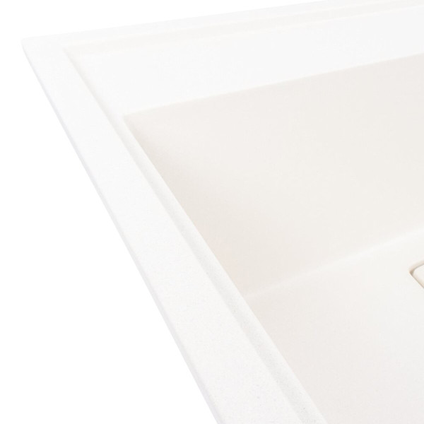 Гранітна мийка VALESO SHERLIT 6050 матова Білосніжна