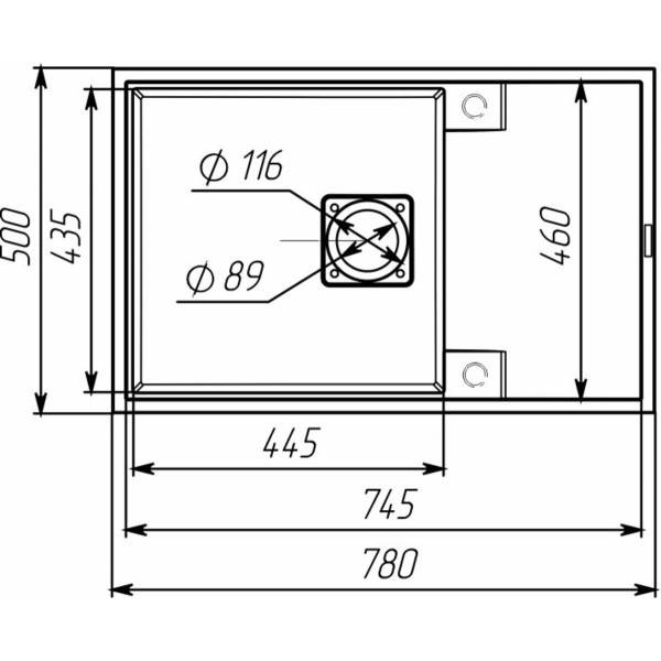 Гранітна мийка VALESO GALANS 7850 матова Карбон