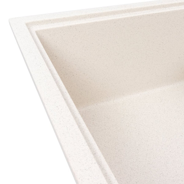 Гранітна мийка VALESO GALANS 7850 матова Біла в крапку