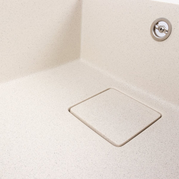 Гранітна мийка VALESO GALANS 7850 матова Біла в крапку