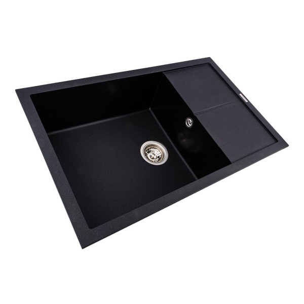 Гранітна мийка VALESO CALYPSO 7950 матова Чорний металік