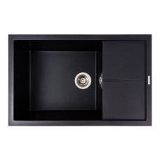 Гранитная мойка для кухни VALESO CALYPSO 7950 матовая Черный металлик