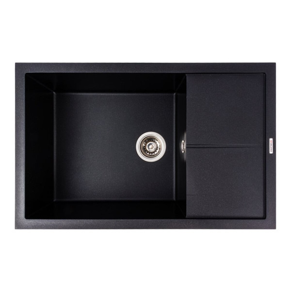 Гранітна мийка VALESO CALYPSO 7950 матова Чорний металік