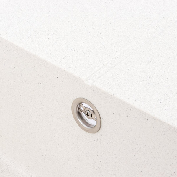 Гранітна мийка VALESO CALYPSO 7950 матова Біла в крапку