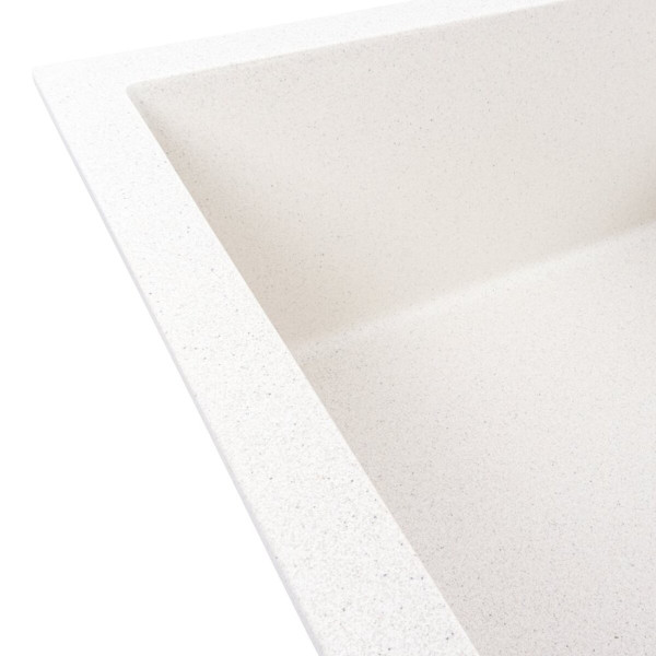 Гранітна мийка VALESO CALYPSO 7950 матова Біла в крапку