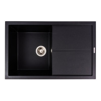 Гранитная матовая мойка VALESO MAGNUM 7950 (Чёрный металлик)