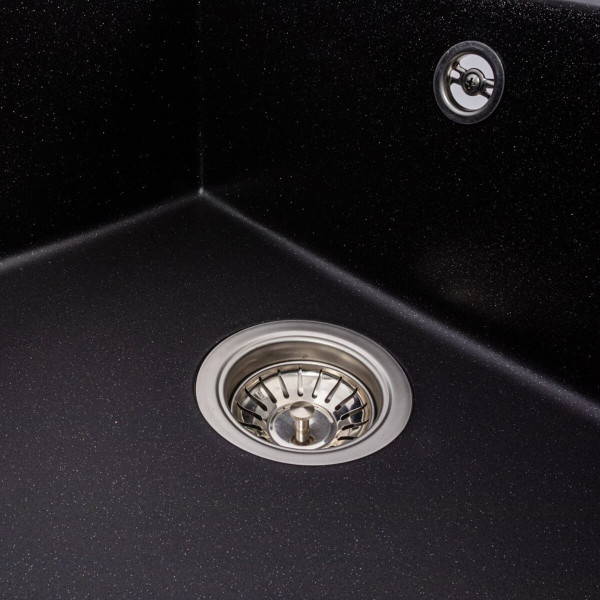 Гранітна матова мийка VALESO MAGNUM 7950 (Чорний металік)