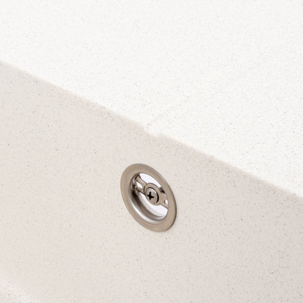 Гранітна мийка VALESO 5850 REYNA матова Біла в крапку