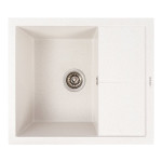 Гранітна мийка VALESO 5850 REYNA матова Біла в крапку