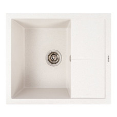 Гранитная мойка VALESO 5850 REYNA матовая Белая в точку