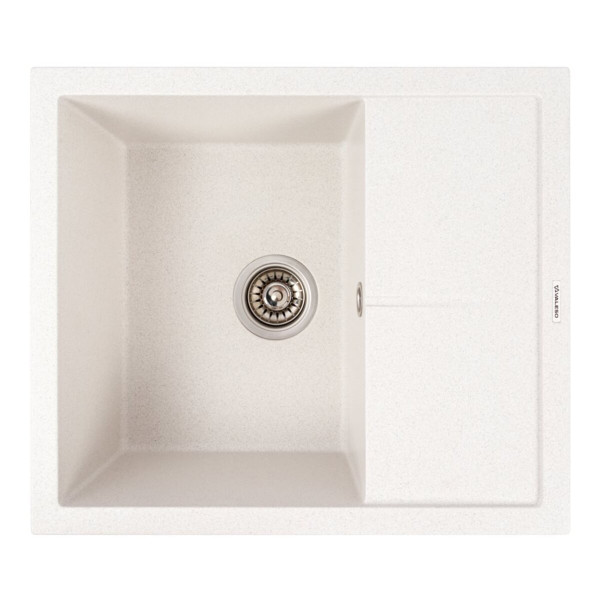 Гранітна мийка VALESO 5850 REYNA матова Біла в крапку