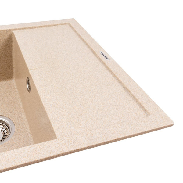 Гранітна кухонна мийка VALESO 5850 REYNA матова Сафарі