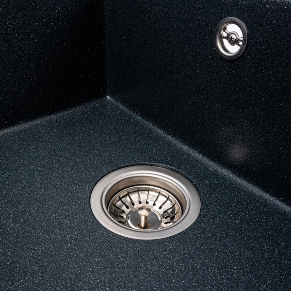Гранітна кухонна мийка Valeso 5850 REYNA матова антрацит