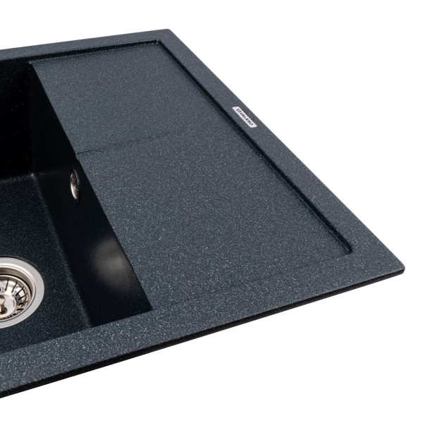 Гранітна кухонна мийка Valeso 5850 REYNA матова антрацит