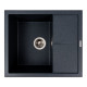 Гранітна кухонна мийка Valeso 5850 REYNA матова антрацит