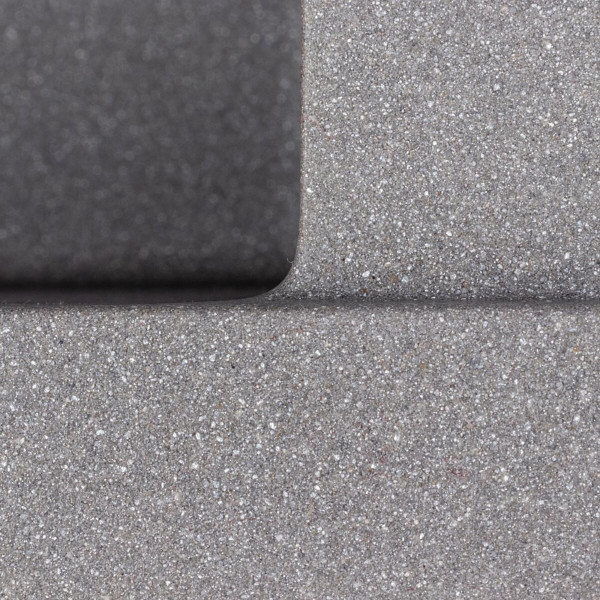 Гранітна кухонна мийка Valeso 5850 REYNA матова з сушкою, сірий мусон