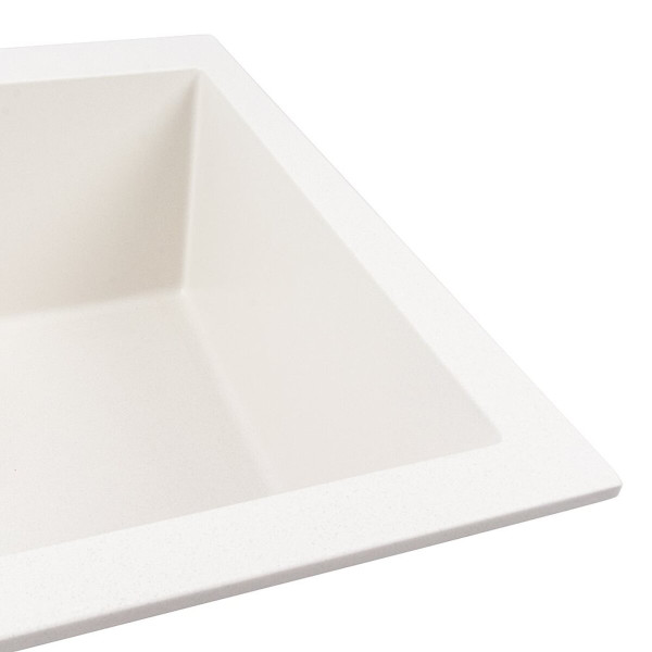 Кухонна гранітна мийка 5750 DAVINA VALESO білосніжна