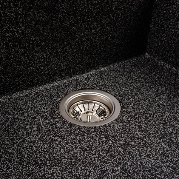 Кухонна гранітна мийка 5750 DAVINA VALESO графіт