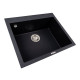 Кухонна гранітна мийка 5750 DAVINA VALESO карбон