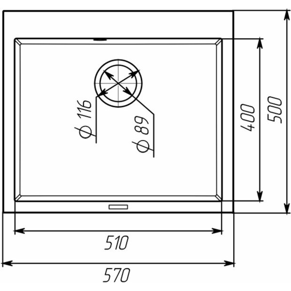 Кухонна гранітна мийка 5750 DAVINA VALESO мікс