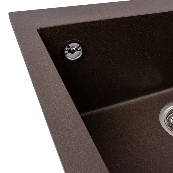 Кухонна гранітна мийка 5750 DAVINA VALESO темна скеля