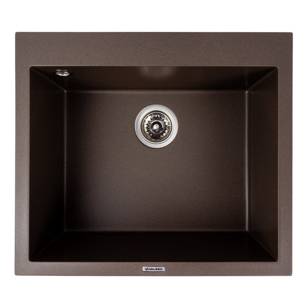 Кухонна гранітна мийка 5750 DAVINA VALESO темна скеля