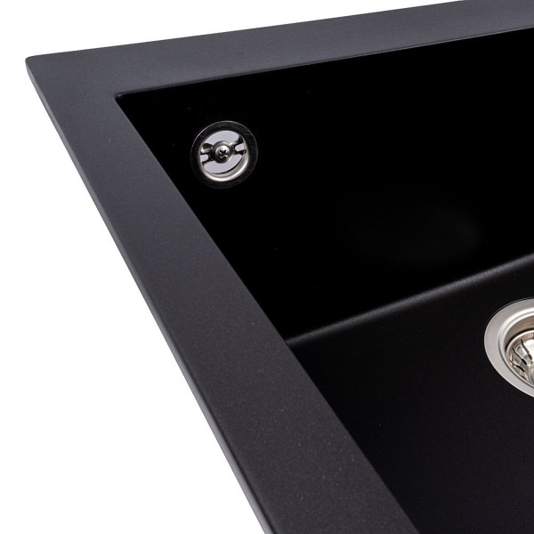 Кухонна гранітна мийка 5750 DAVINA VALESO чорний