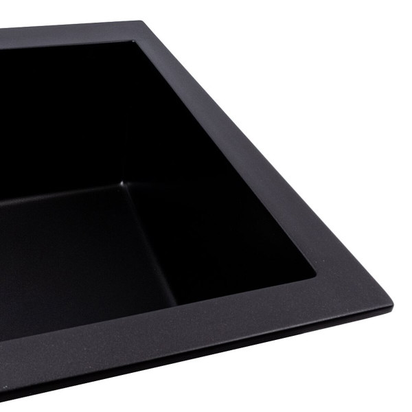 Кухонна гранітна мийка 5750 DAVINA VALESO чорний