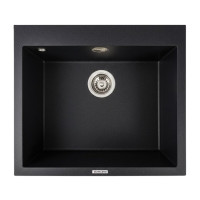 Кухонная гранитная мойка 5750 DAVINA VALESO черный металлик