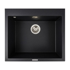 Кухонная гранитная мойка 5750 DAVINA VALESO черный металлик