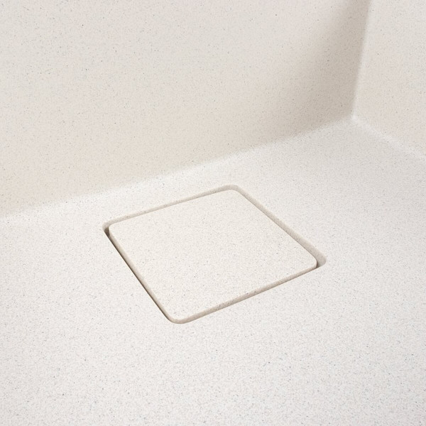 Кухонна гранітна мийка 5444 AMELI VALESO біла в крапку