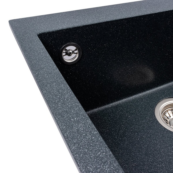 Кухонна гранітна мийка 5750 DAVINA VALESO антрацит