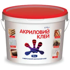 Акриловий клей POLIMIN 12 кг для монтажу оздоблювальних матеріалів