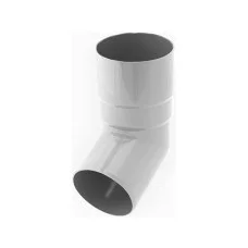 Колено водосточной трубы белое 67.5° Bryza 90 мм