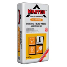 Master Satenpro шпаклівка гіпсова фінішна для внутрішніх робіт 25 кг.