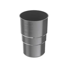 Муфта водосточной трубы графитовая Bryza 90 мм