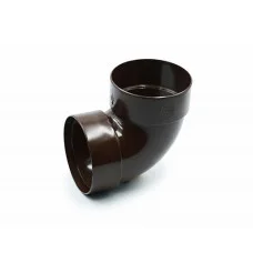 Отвод двухмуфтовый 87° RainWay 100мм коричневый