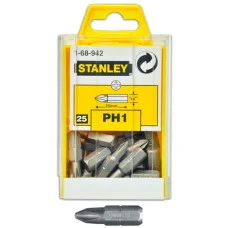 Отверточные биты насадки РН2х25мм Stanley, 25шт.