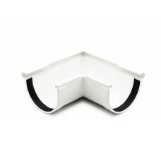 Угол желоба внешний 90° RainWay 130 мм белый