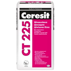 Ceresit СТ 225 Шпаклівка фасадна фінішна (біла), 25 кг