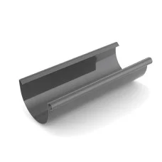 Желоб водосточный графитовый ПВХ 125 мм Bryza 3 м