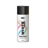 Аэрозольная краска White Line Domex черная матовая 400 мл