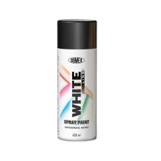 Аэрозольная краска White Line Domex черная матовая 400 мл