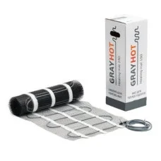 Нагревательный мат GRAYHOT, 1.3м2, 186 Вт