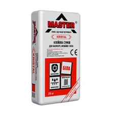 Master Kristal клеевая смесь для мрамора, мозаики и стекла 25 кг.