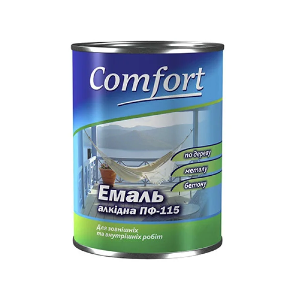Емаль алкідна ПФ-115 Comfort 2.8 кг червоно-коричнева
