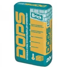 DOPS Brick суміш кладка теплоізоляційна для керамоблоку 20 кг.