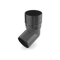 Колено водосточной трубы графитовое 67.5° INES 80 мм Колено водосточной трубы графитовое 67.5° INES 80 мм