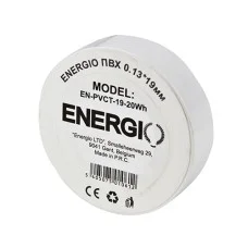 Ізоляційна стрічка 0.13х19мм Energio 20м біла