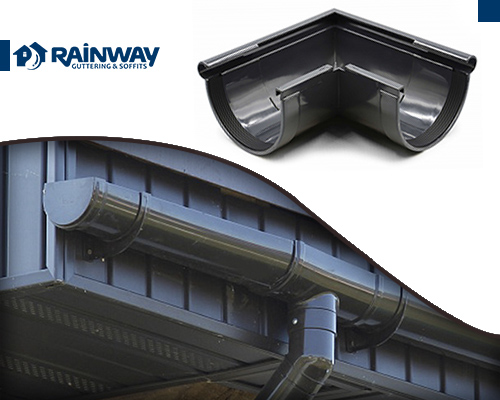 фотообзор Угол желоба внешний 90° RainWay 